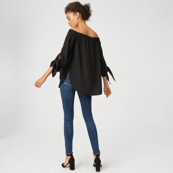 Club Monaco x Ralph Lauren Off -the- Shoulder Top - Picture 2 of 3